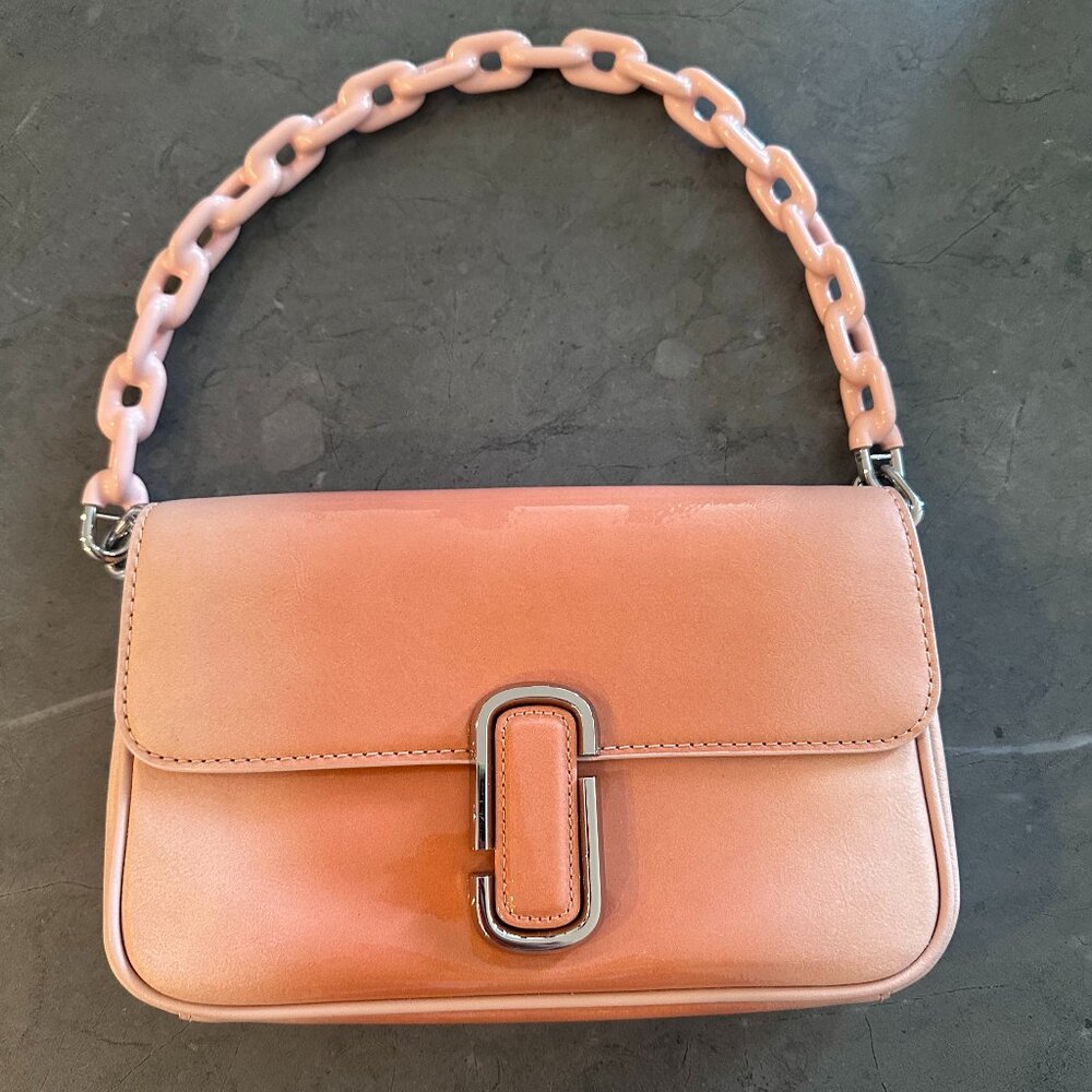 THE SHADOW PATENT LEATHER J MARC SHOULDER BAG